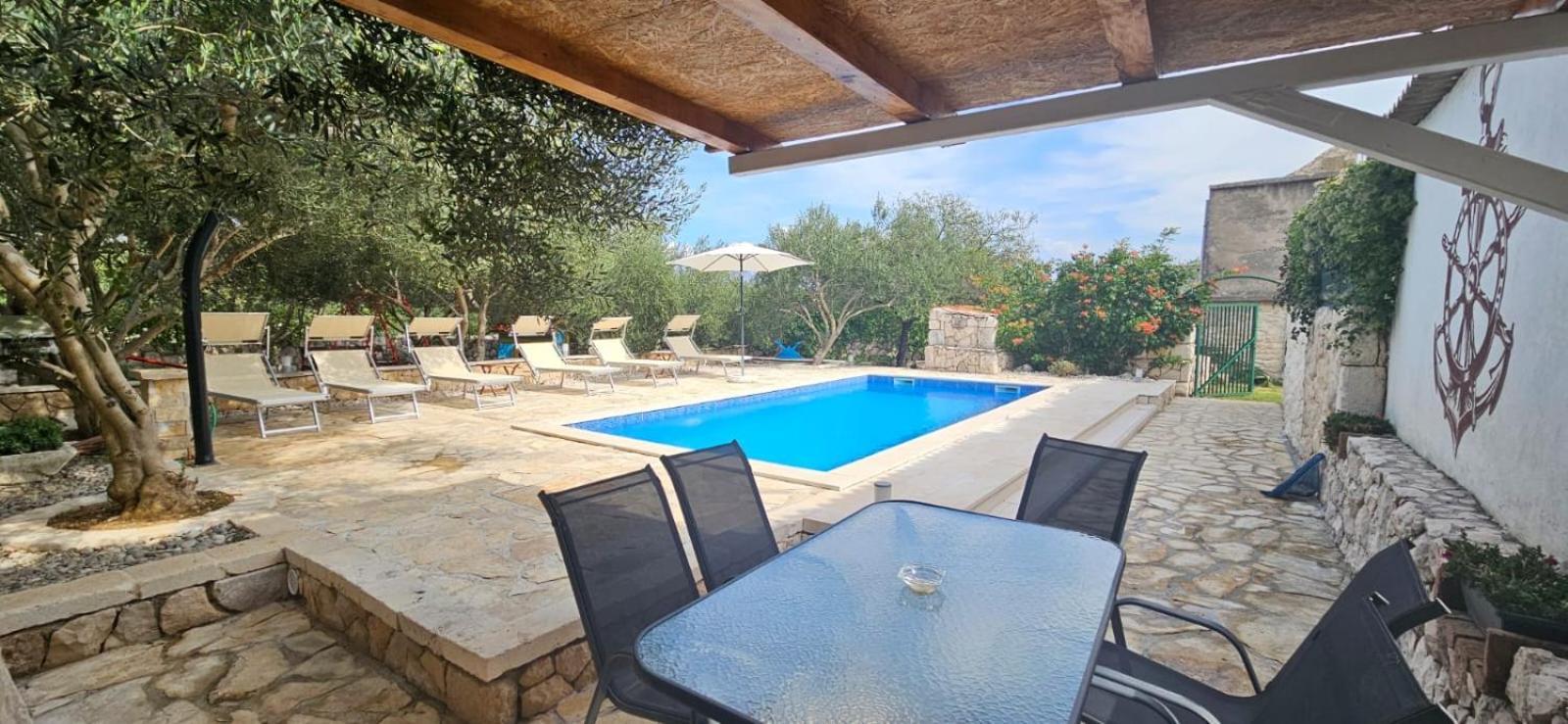Apartman Magas With Private Pool Vinjerac Extérieur photo